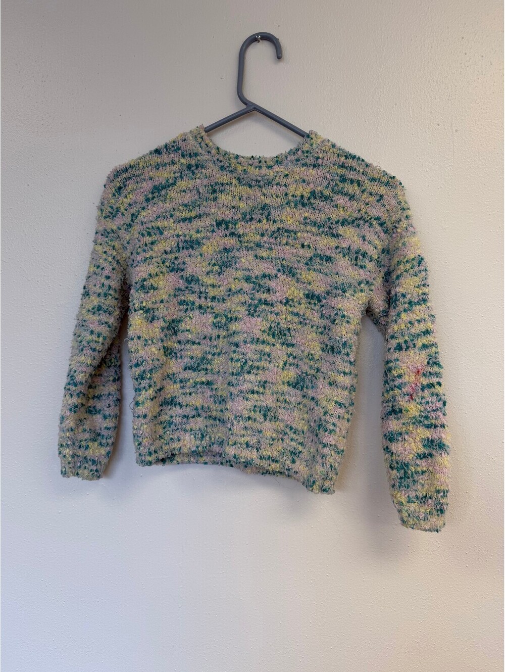 Freshman Multicolor Textured Knit Pullover Sweater Size L (12/14)